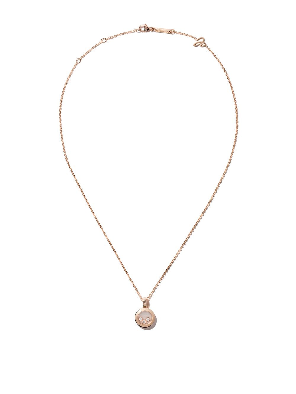 Chopard 18kt rose gold Happy Diamonds Icons necklace - Pink von Chopard