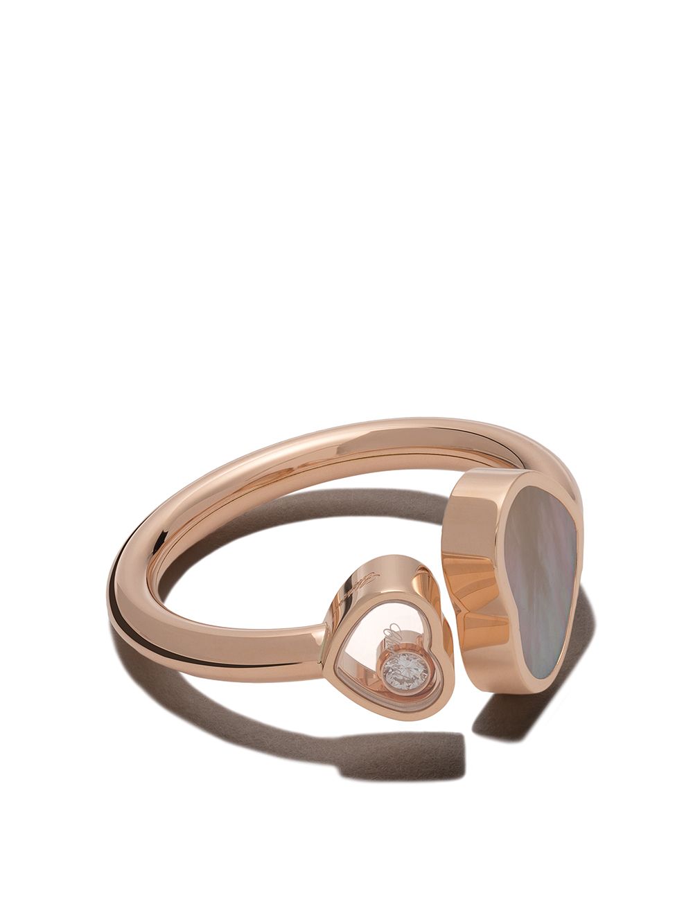 Chopard 18kt rose gold Happy Hearts diamond ring - Pink von Chopard