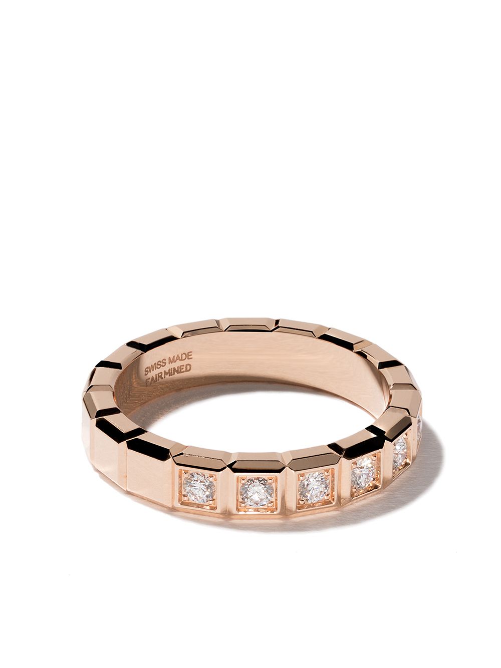 Chopard 18kt rose gold Ice Cube diamond ring - Pink von Chopard