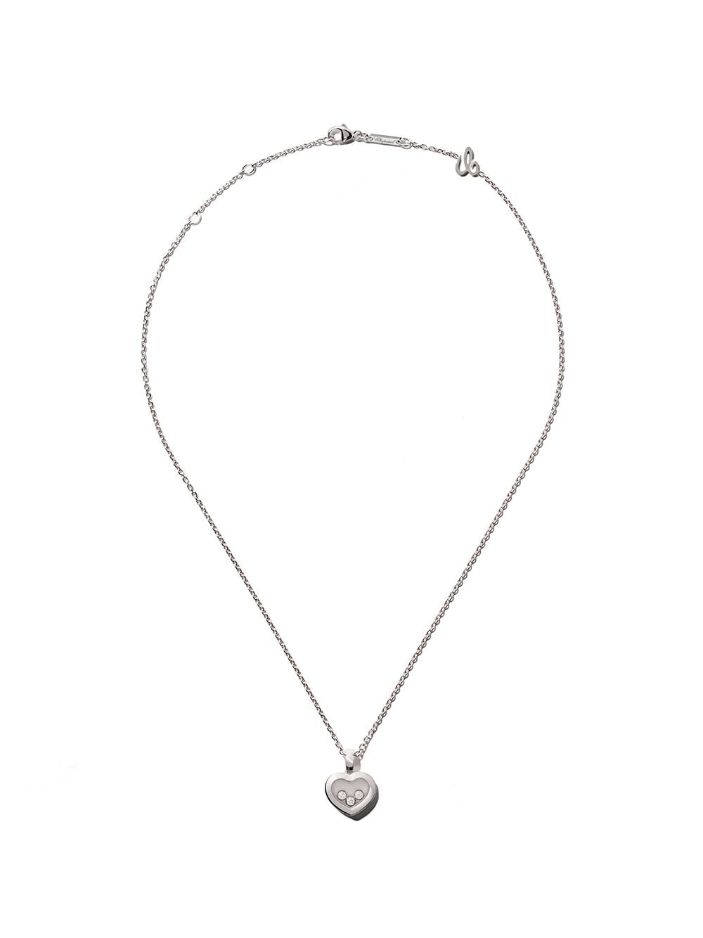 Chopard 18kt white gold Happy Diamonds Icons pendant necklace - Silver von Chopard