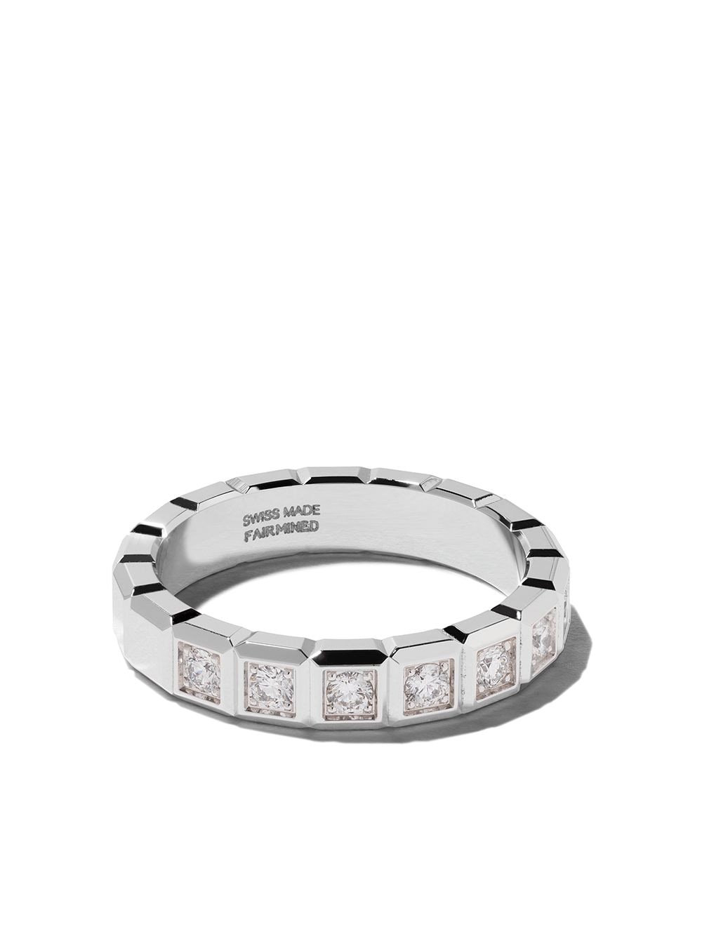 Chopard 18kt white gold Ice Cube diamond ring - Silver von Chopard