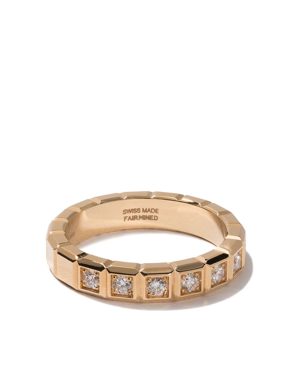 Chopard 18kt yellow gold Ice Cube diamond ring von Chopard