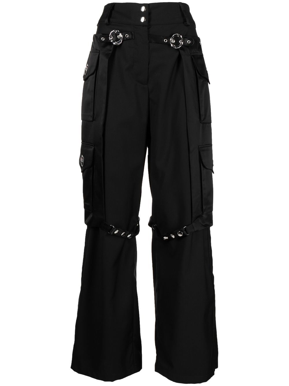 Chopova Lowena Western high-waisted cropped trousers - Black von Chopova Lowena