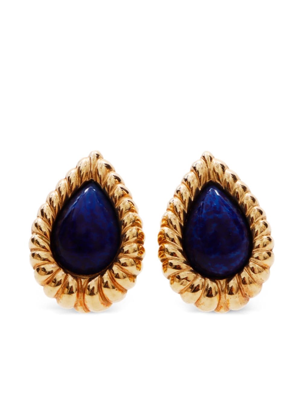 Christian Dior Pre-Owned 1990s teardrop clip-on earrings - Gold von Christian Dior Pre-Owned
