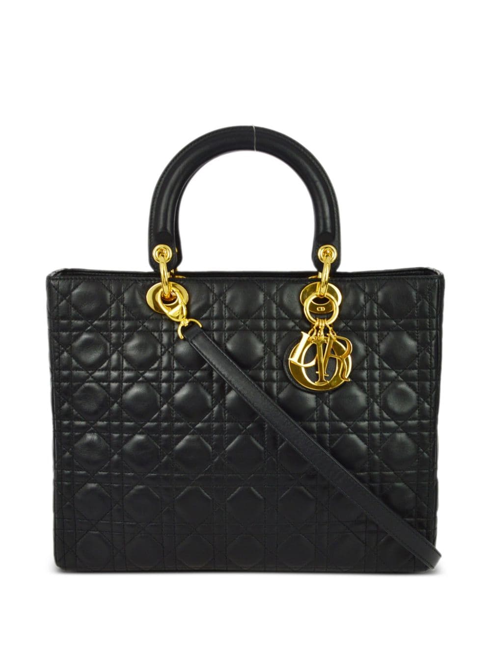 Christian Dior Pre-Owned 1997 Lady Dior two-way handbag - Black von Christian Dior Pre-Owned