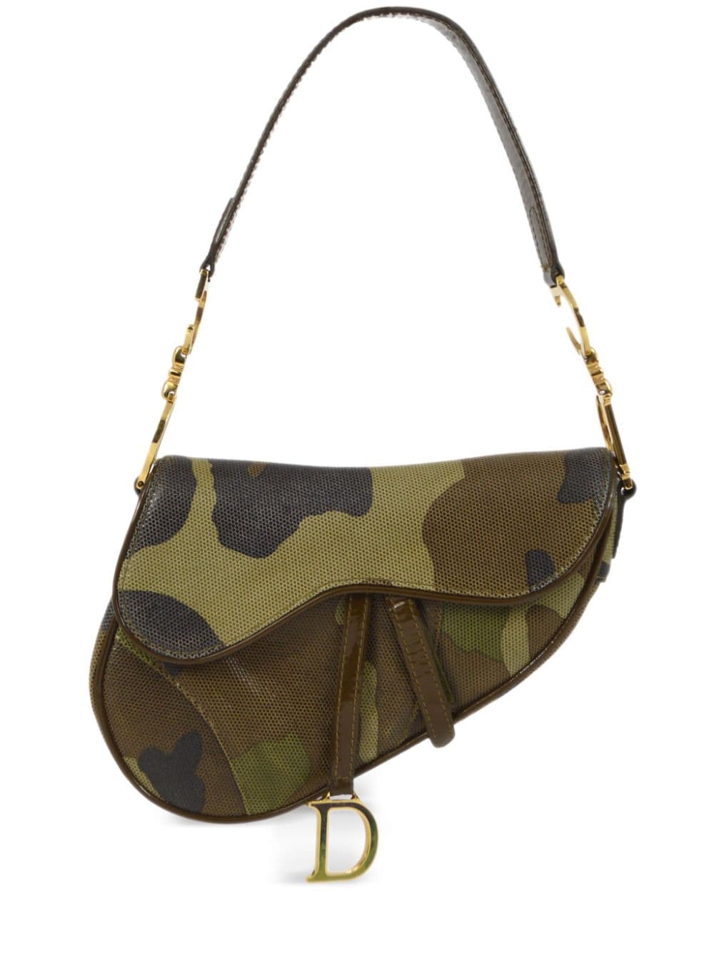 Christian Dior Pre-Owned 2000 pre-owned mini Saddle camouflage handbag - Green von Christian Dior Pre-Owned