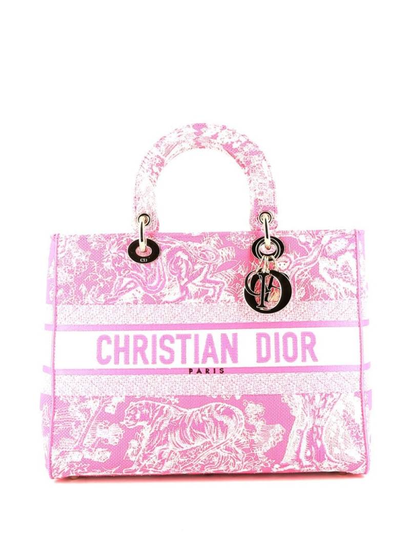 Christian Dior Pre-Owned 2020s pre-owned Lady D-Lite tote bag - Pink von Christian Dior Pre-Owned