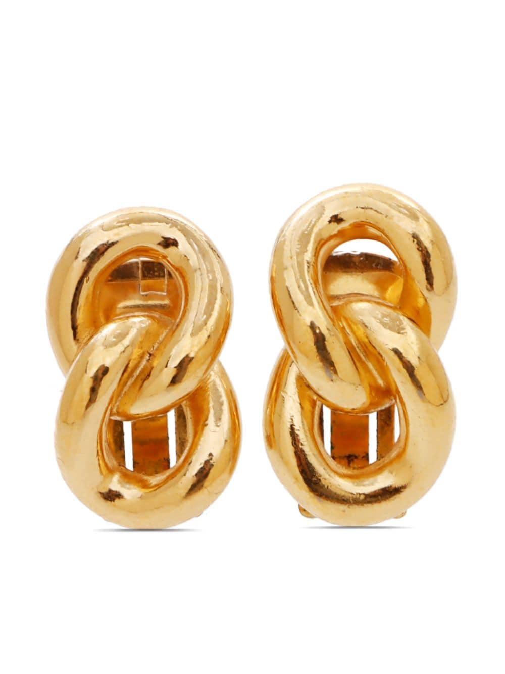 Christian Dior Pre-Owned chain-link clip-on earrings - Gold von Christian Dior Pre-Owned