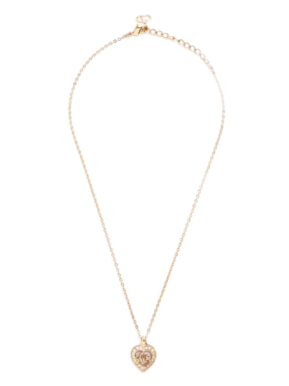 Christian Dior Pre-Owned heart logo pendant necklace - Gold von Christian Dior Pre-Owned