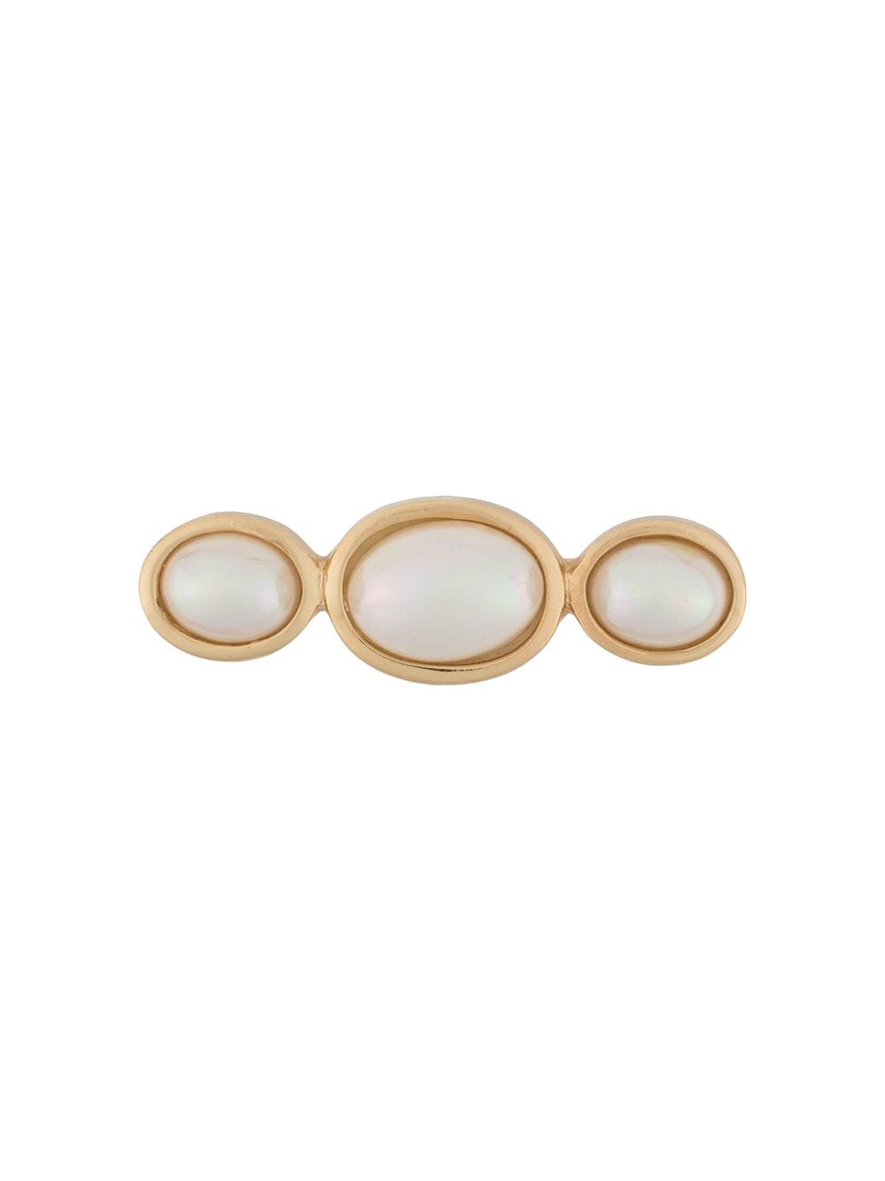 Christian Dior Pre-Owned 1980s faux-pearl brooch - Orange von Christian Dior Pre-Owned