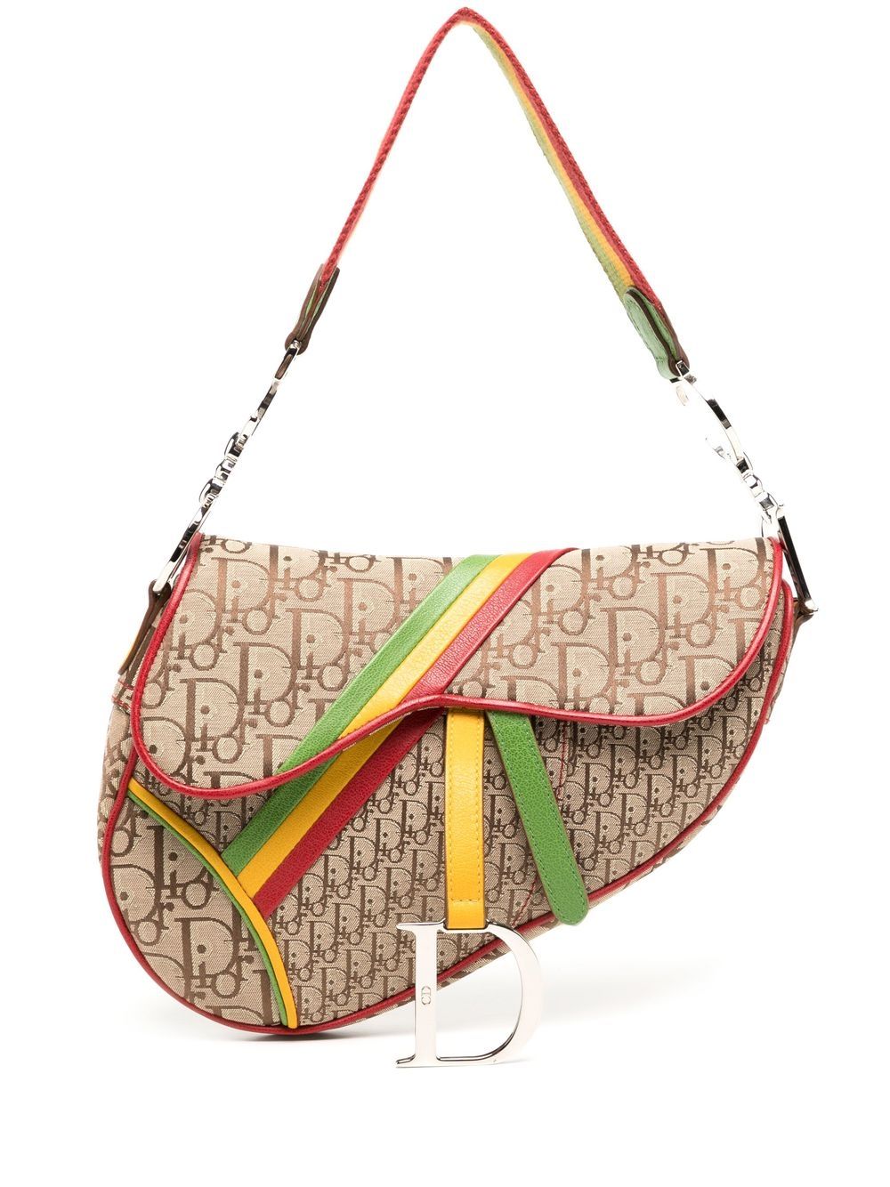 Christian Dior Pre-Owned 1990-2000s Rasta Trotter Saddle shoulder bag - Brown von Christian Dior Pre-Owned