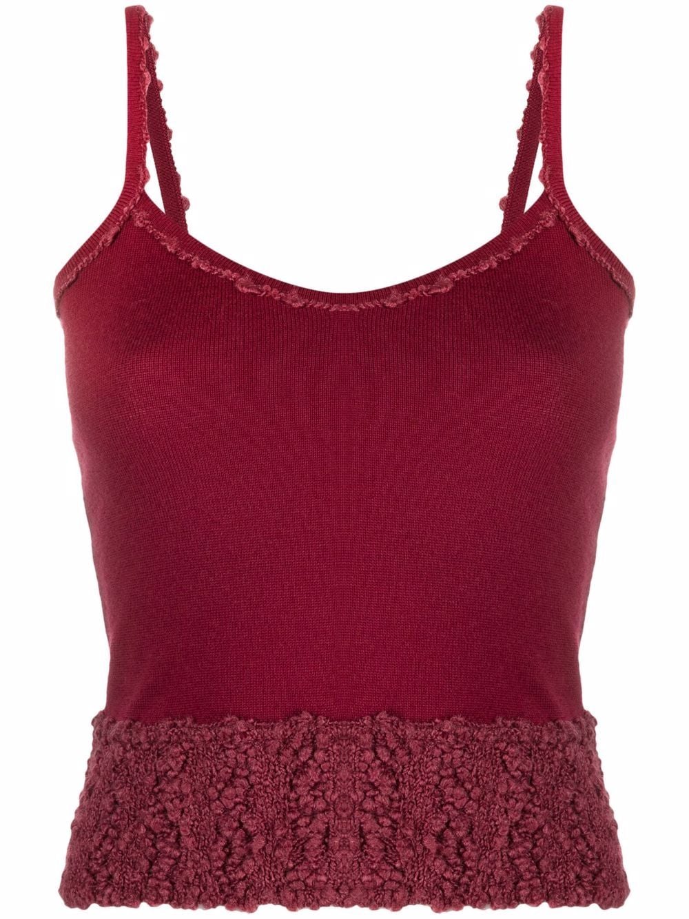 Christian Dior Pre-Owned 2001 knitted cami top - Red von Christian Dior Pre-Owned