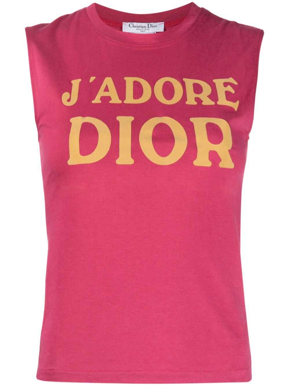 Christian Dior Pre-Owned 2002 J'Adore Dior cotton top - Pink von Christian Dior Pre-Owned