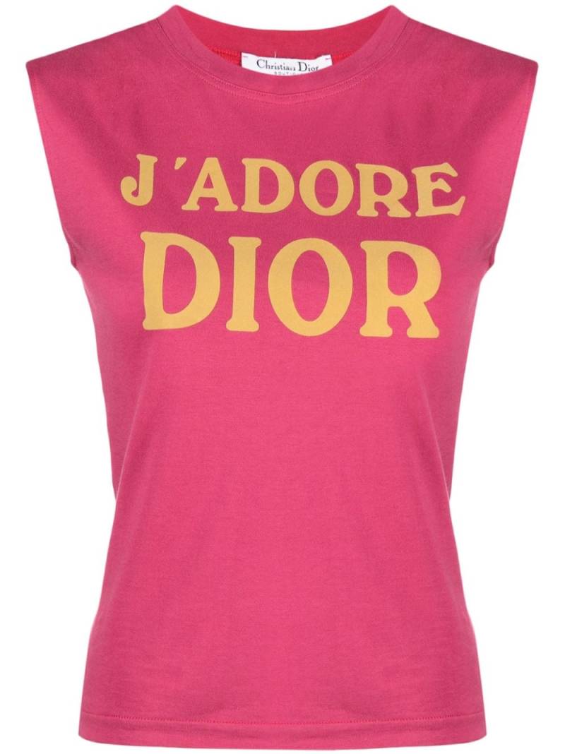 Christian Dior Pre-Owned 2002 J'Adore Dior tank top - Pink von Christian Dior Pre-Owned