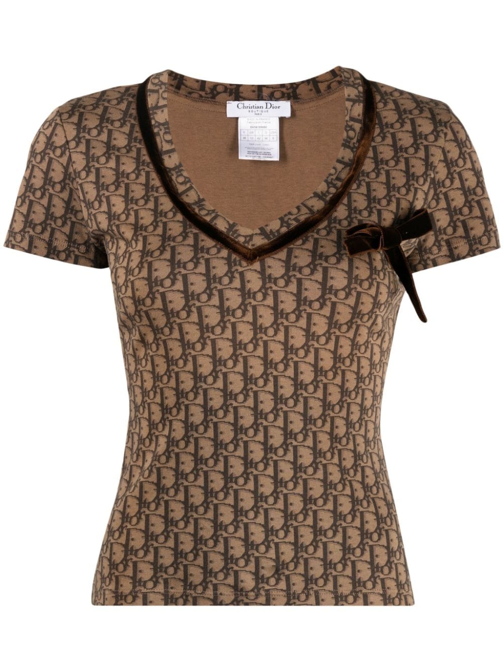 Christian Dior Pre-Owned 2005 Trotter cotton top - Brown von Christian Dior Pre-Owned