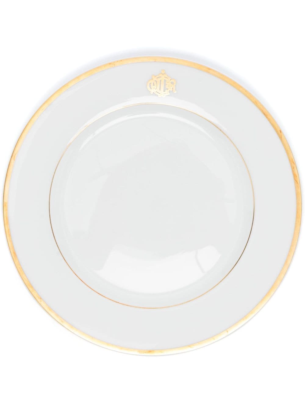 Christian Dior Pre-Owned logo-stamped porcelain dessert plate - White von Christian Dior Pre-Owned
