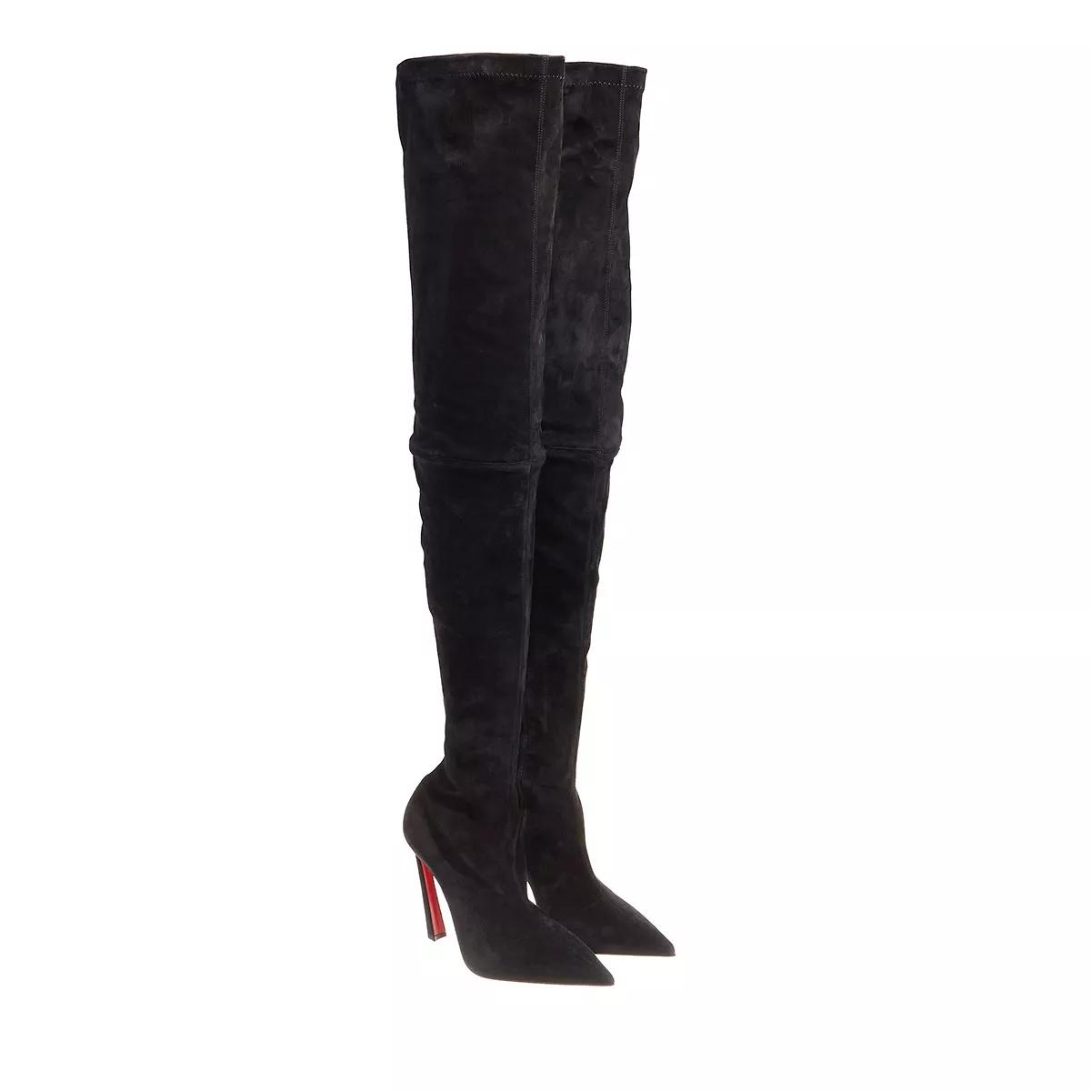 Christian Louboutin Boots & Stiefeletten - Condora Botta Alta 100mm Boots - Gr. 39 (EU) - in Schwarz - für Damen von Christian Louboutin