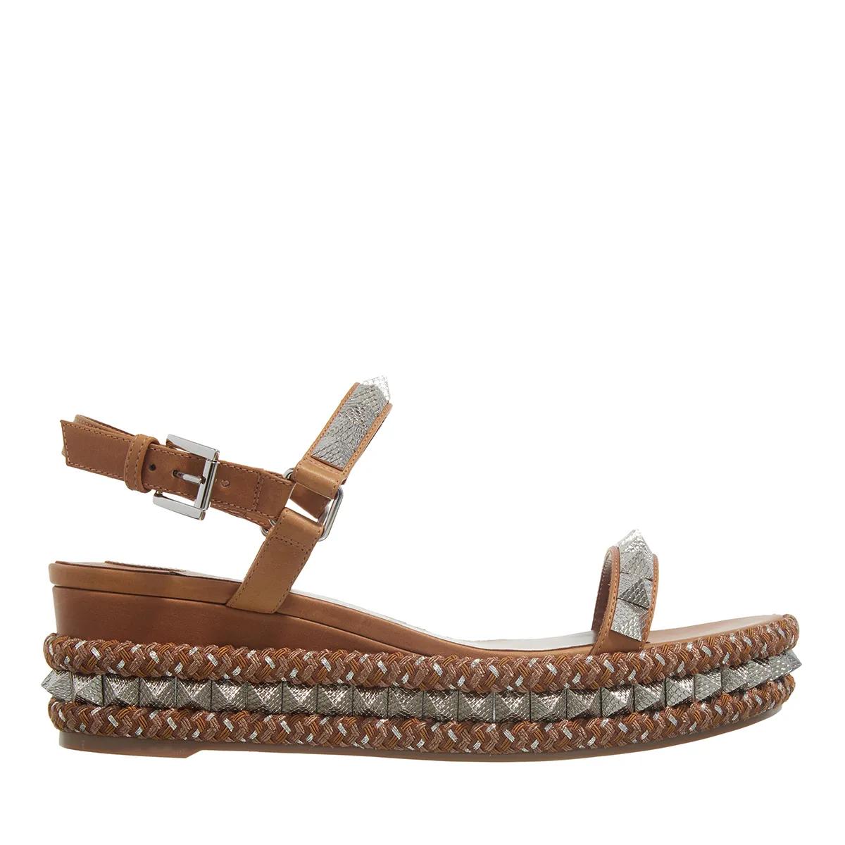 Christian Louboutin Sandalen - Pyraclou - Gr. 37 (EU) - in Braun - für Damen von Christian Louboutin