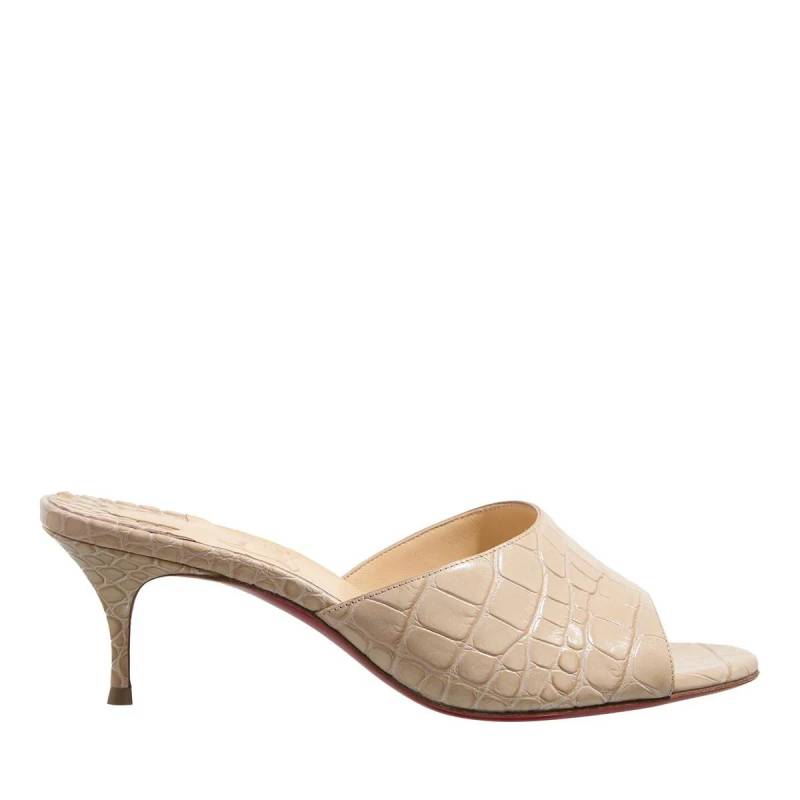 Christian Louboutin Slipper & Pantoletten - East Mock Croc Mules - Gr. 36 (EU) - in Beige - für Damen von Christian Louboutin