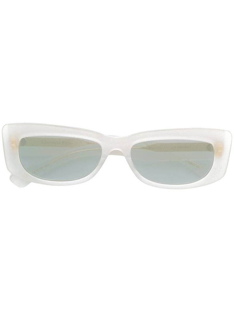 Christian Roth Dreesen rectangular sunglasses - White von Christian Roth