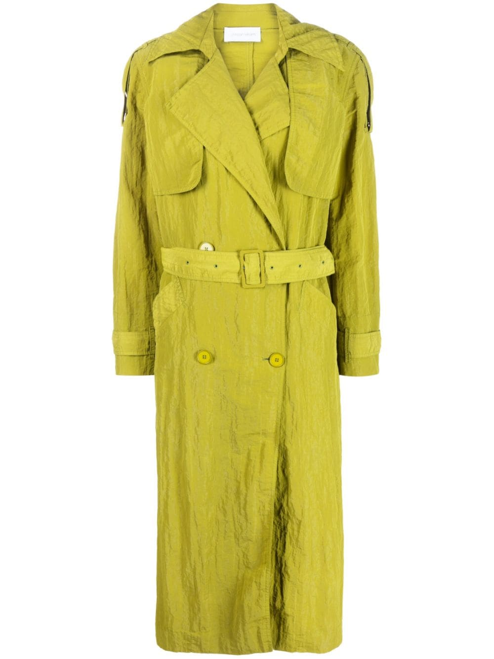 Christian Wijnants Jushu belted midi trench coat - Green von Christian Wijnants