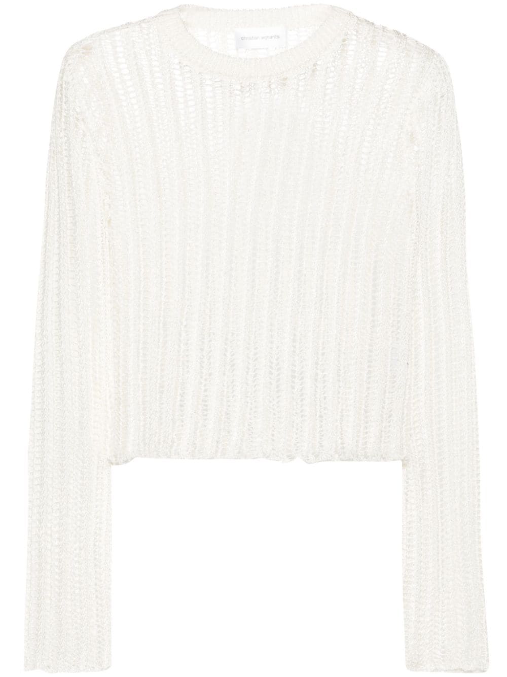 Christian Wijnants Kako open-knit jumper - White von Christian Wijnants