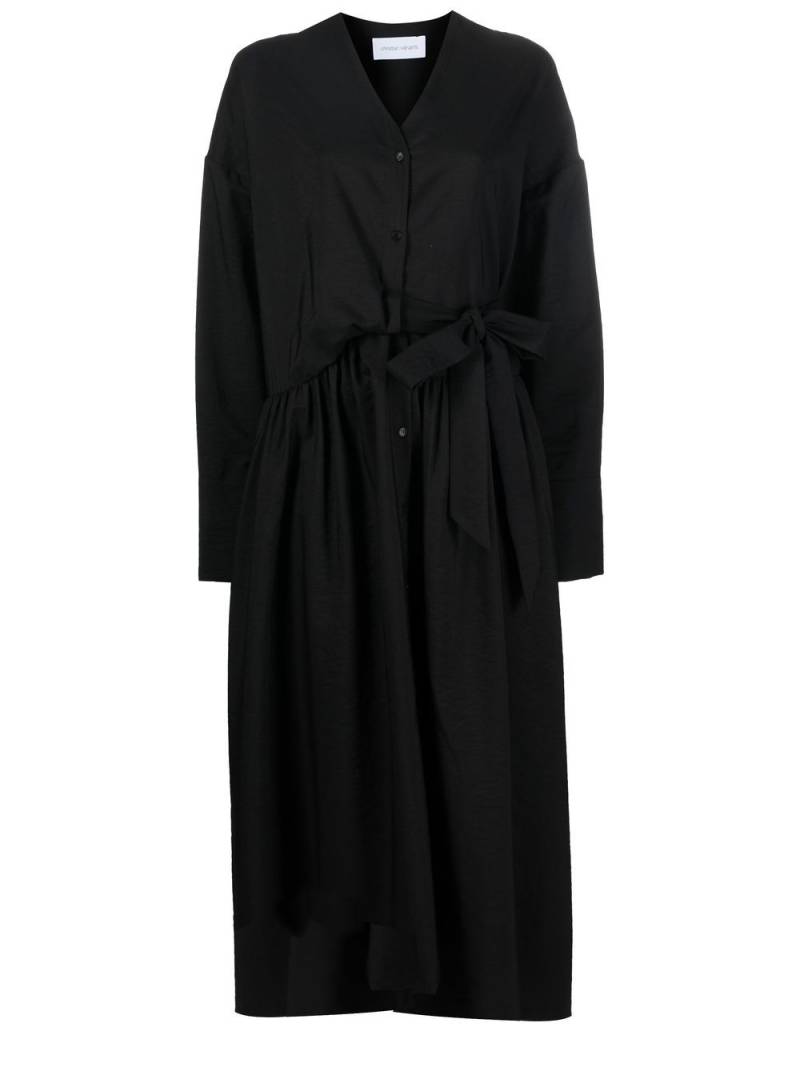 Christian Wijnants button-front pleated dresss - Black von Christian Wijnants