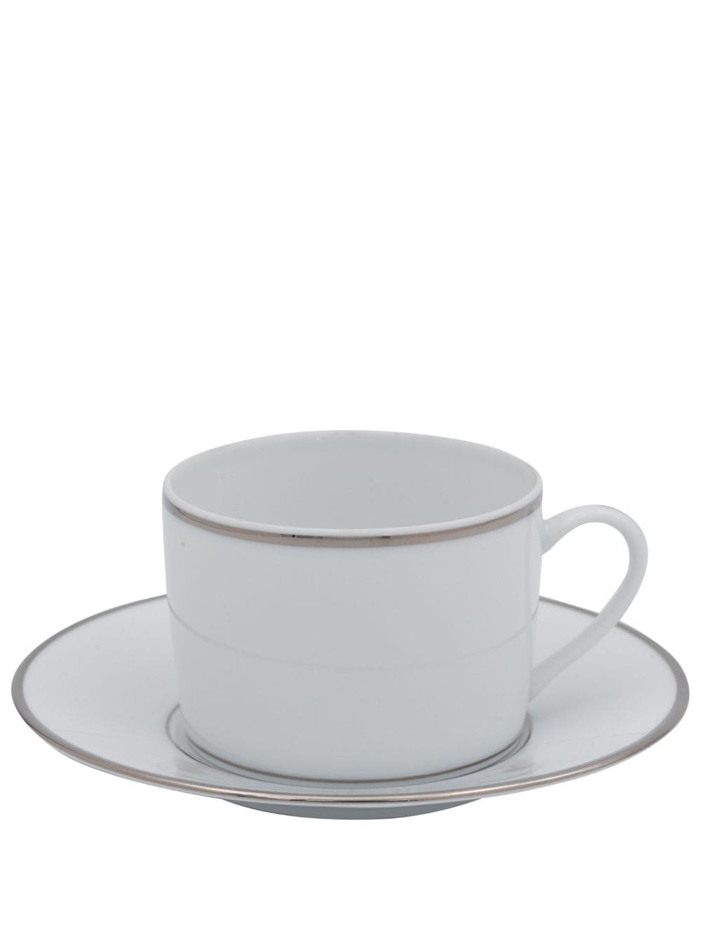 Christofle Albi Platine porcelain tea cup - Silver von Christofle