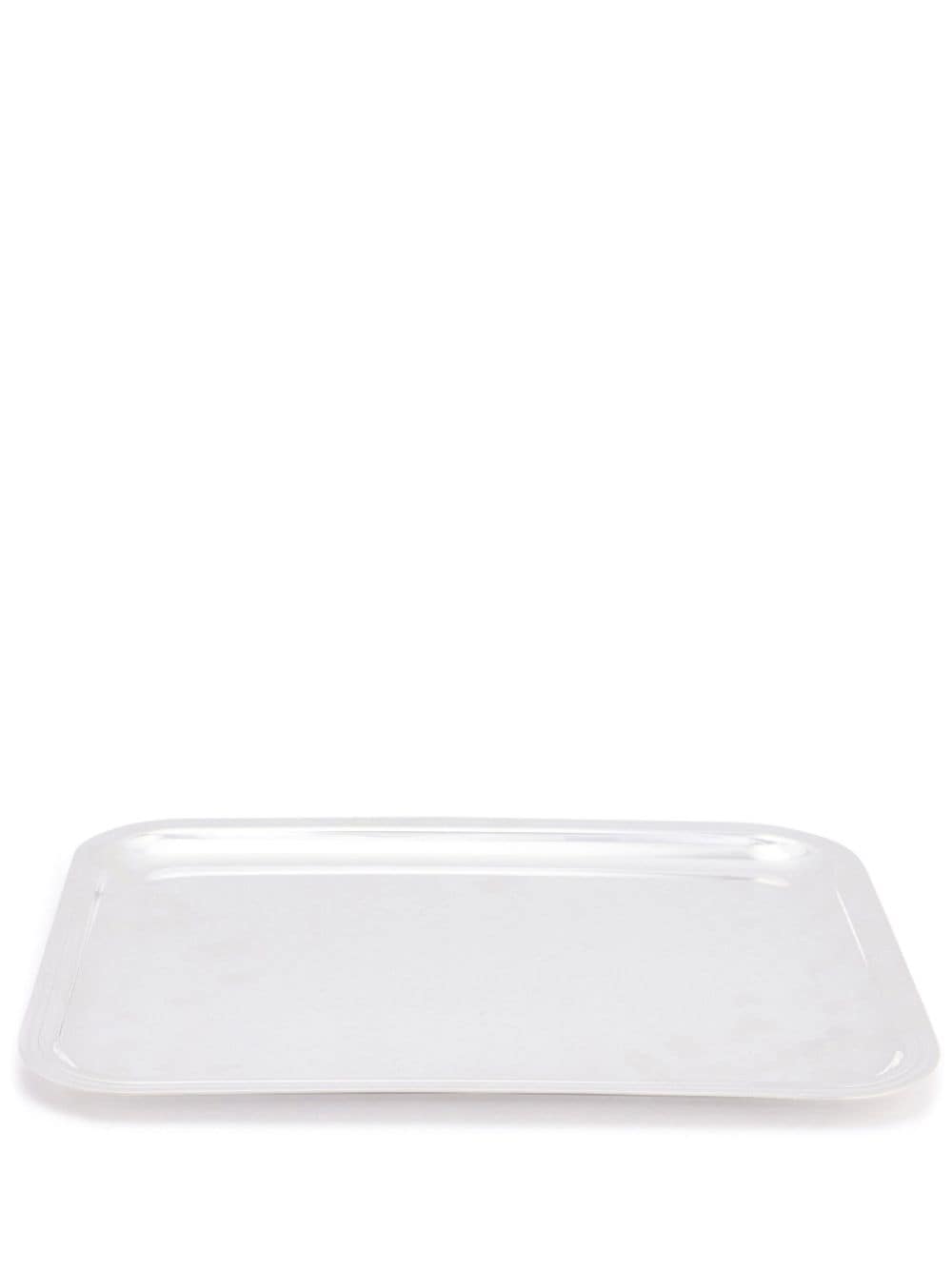 Christofle Albi silver-plated rectangular tray - White von Christofle