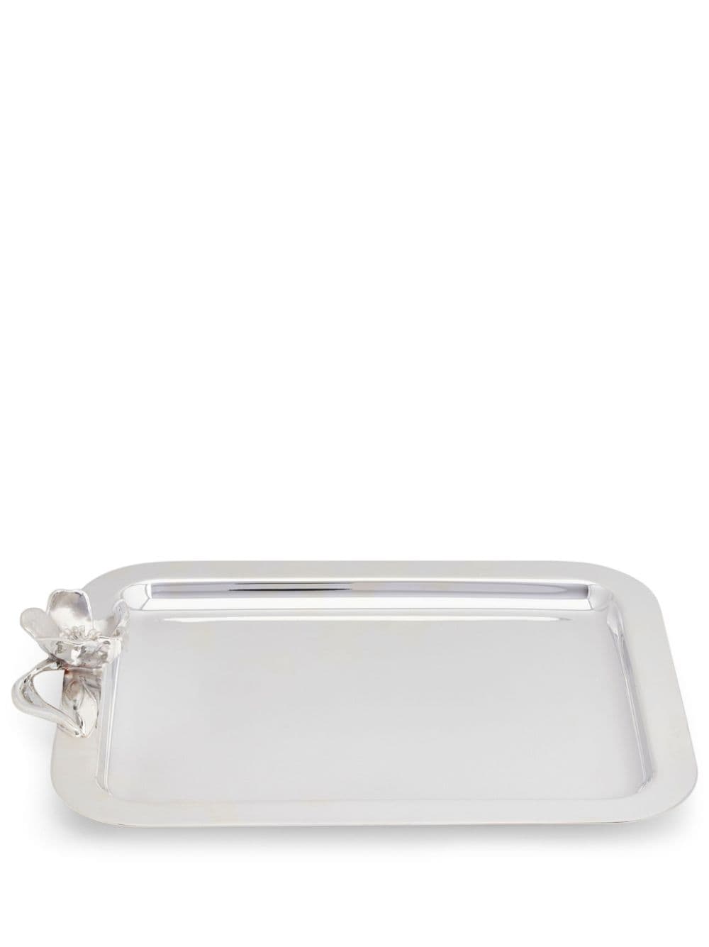 Christofle Anemone rectangle-shape tray - Silver von Christofle