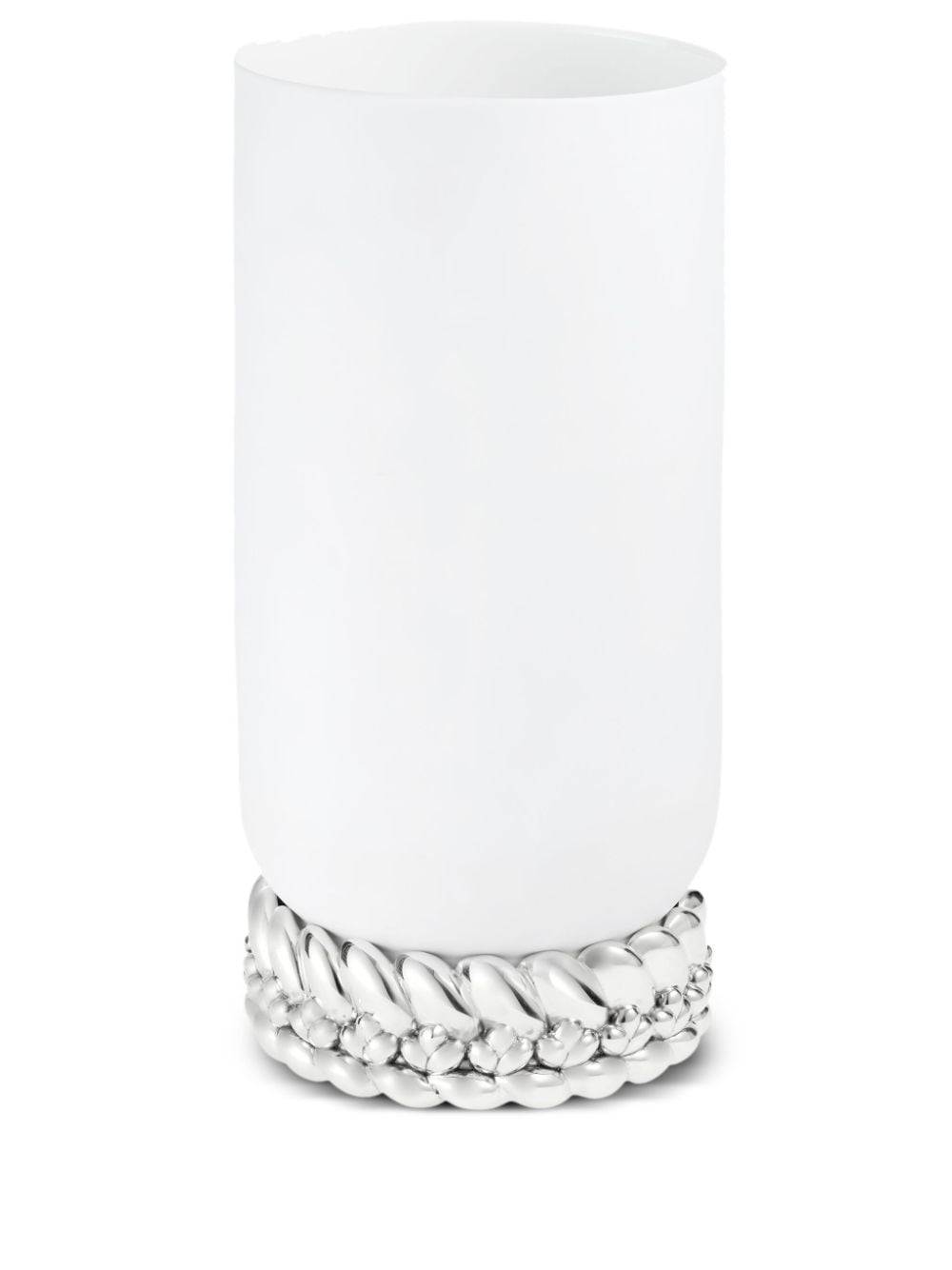 Christofle Babylone braided porcelain vase - Silver von Christofle
