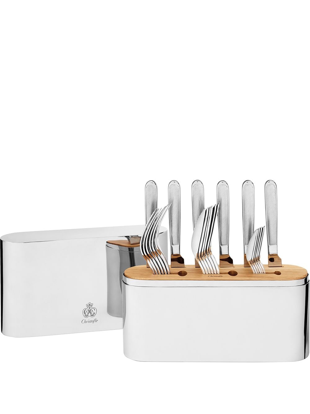 Christofle Concorde 24-piece stainless steel flatware set - Silver von Christofle