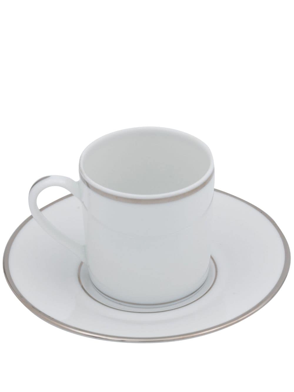 Christofle Gilded Demitasse cup and saucer - White von Christofle