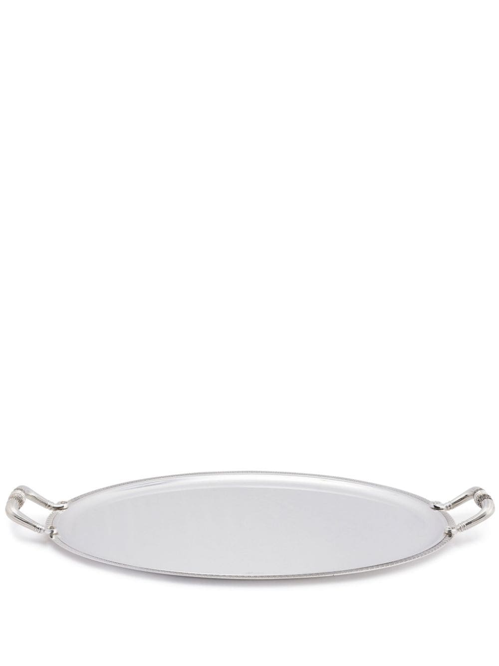Christofle Malmaison oval-shape tray - Silver von Christofle