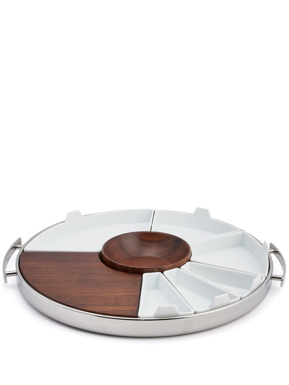 Christofle Mood Party wood tray - Silver von Christofle