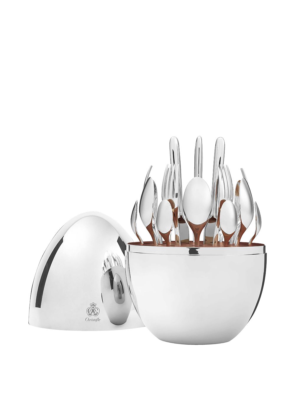 Christofle Mood silver-plated flatware set (6-person setting) von Christofle
