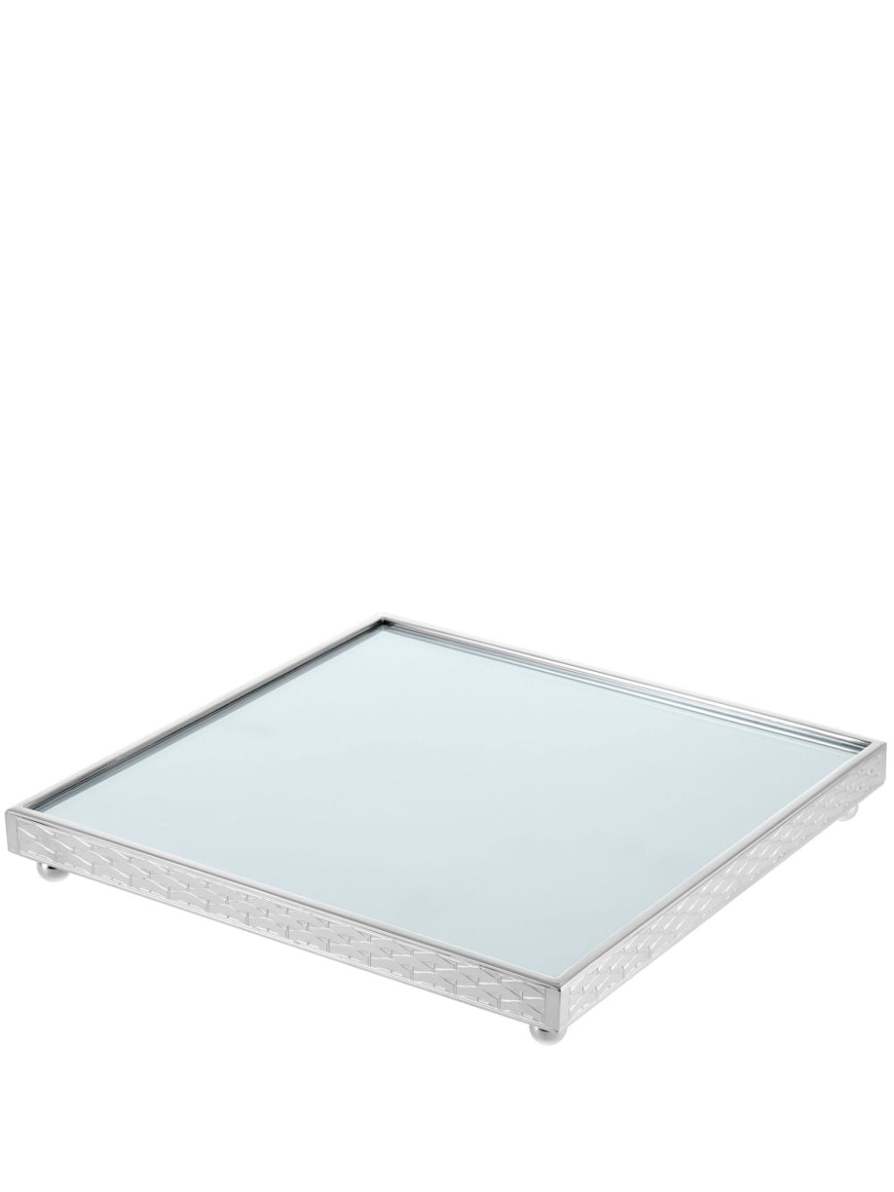 Christofle Sève d'Argent 32cm x 32cm silver-plated square tray von Christofle