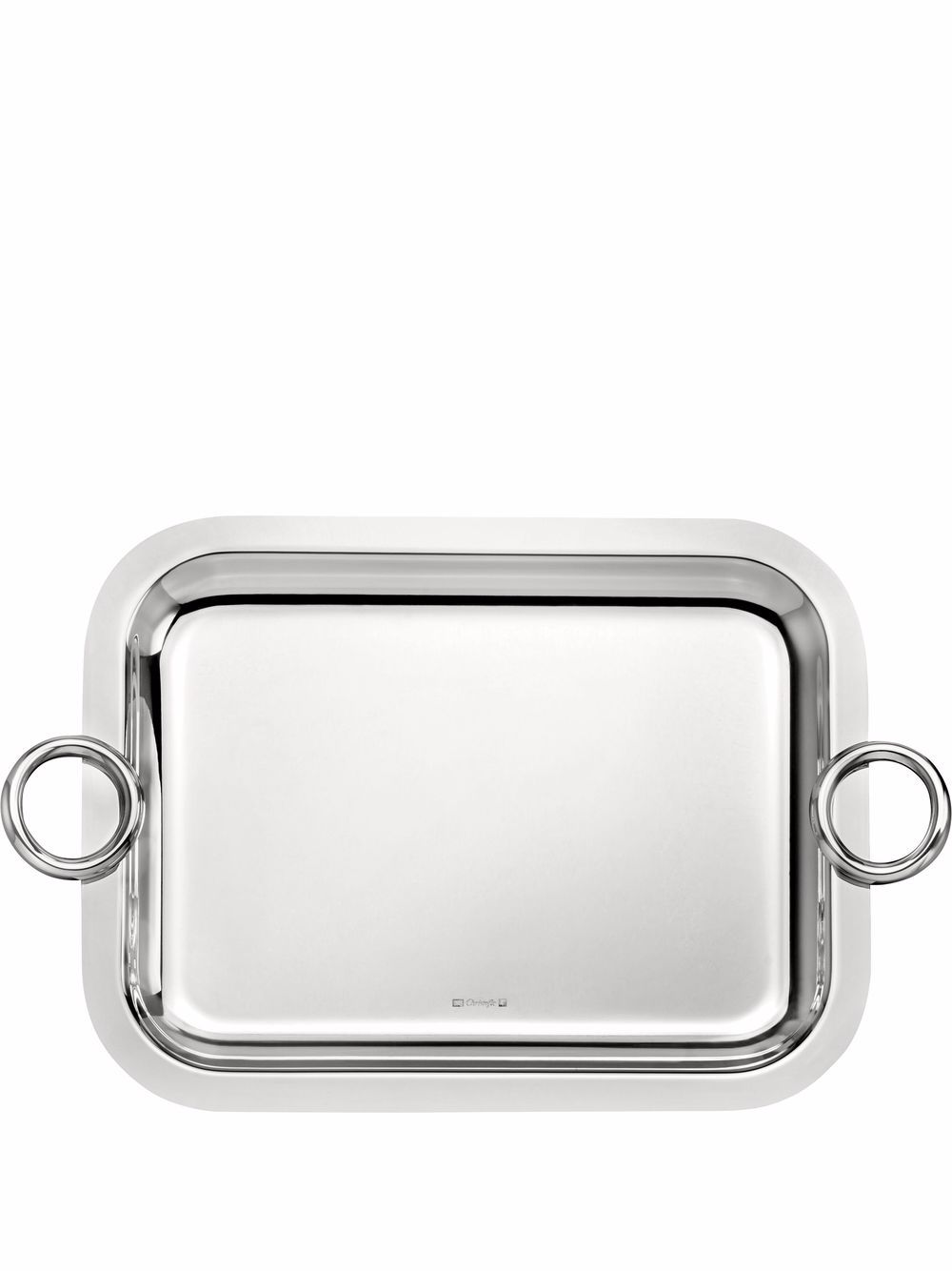 Christofle Vertigo 26cm x 20cm silver-plated rectangular tray von Christofle