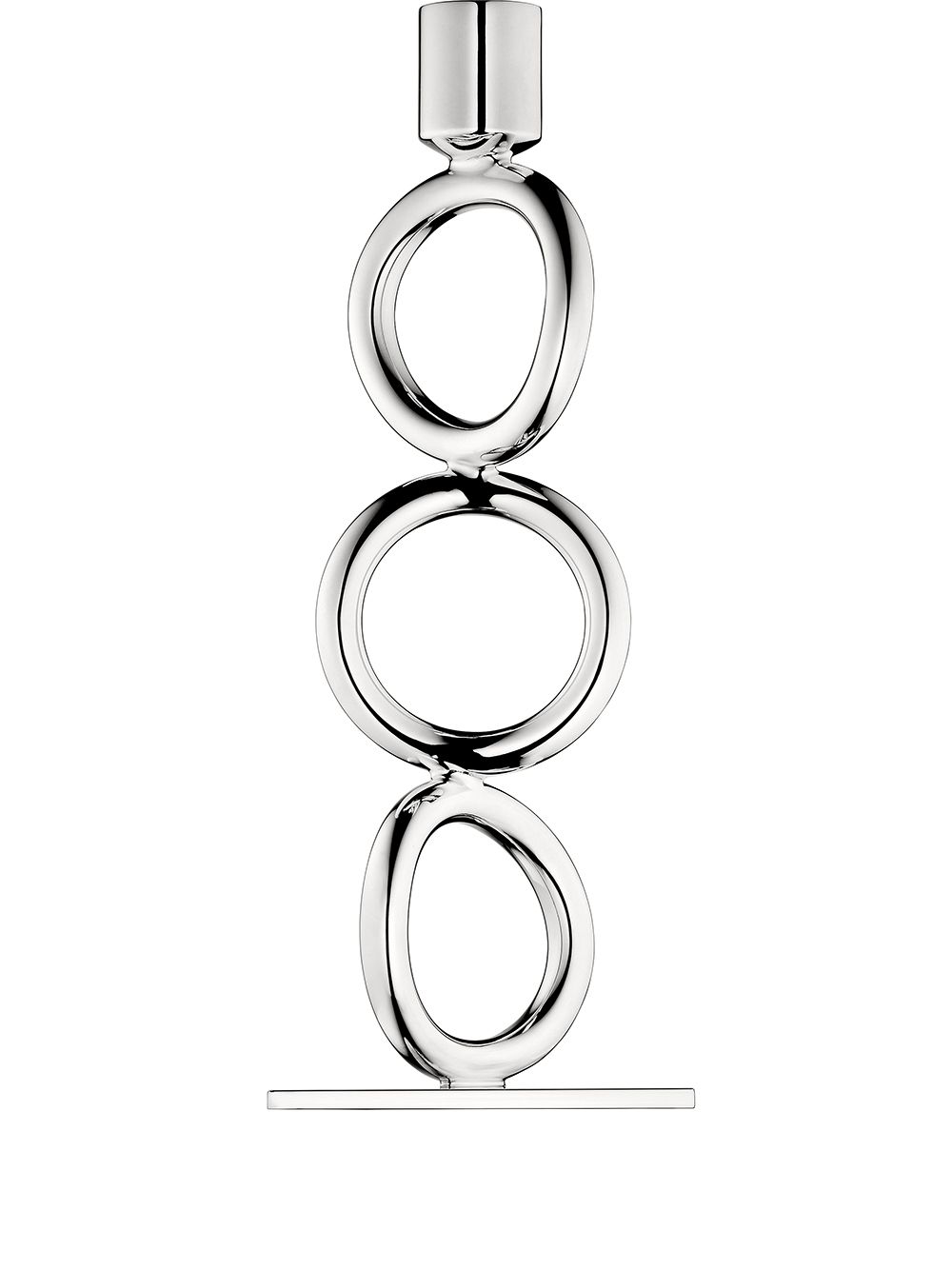 Christofle Vertigo silver-plated 3-ring candlestick von Christofle