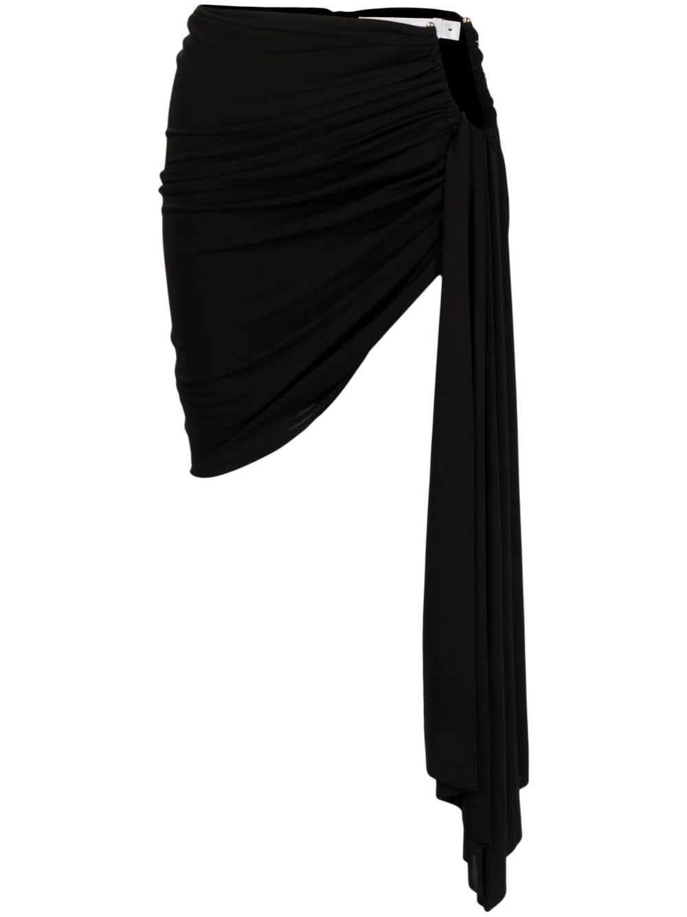 Christopher Esber Arced Palm draped miniskirt - Black von Christopher Esber