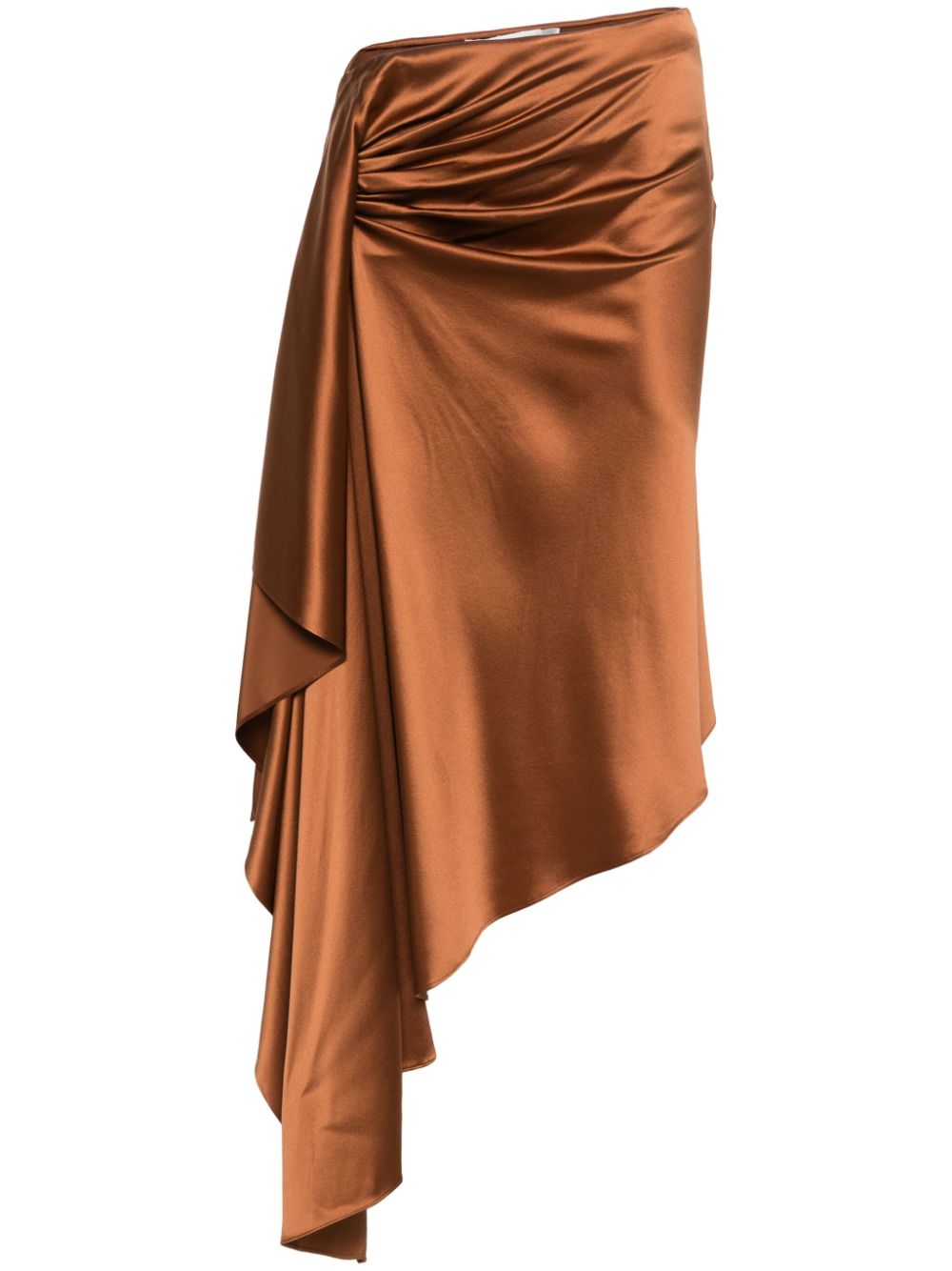 Christopher Esber Cusco silk midi skirt - Brown von Christopher Esber