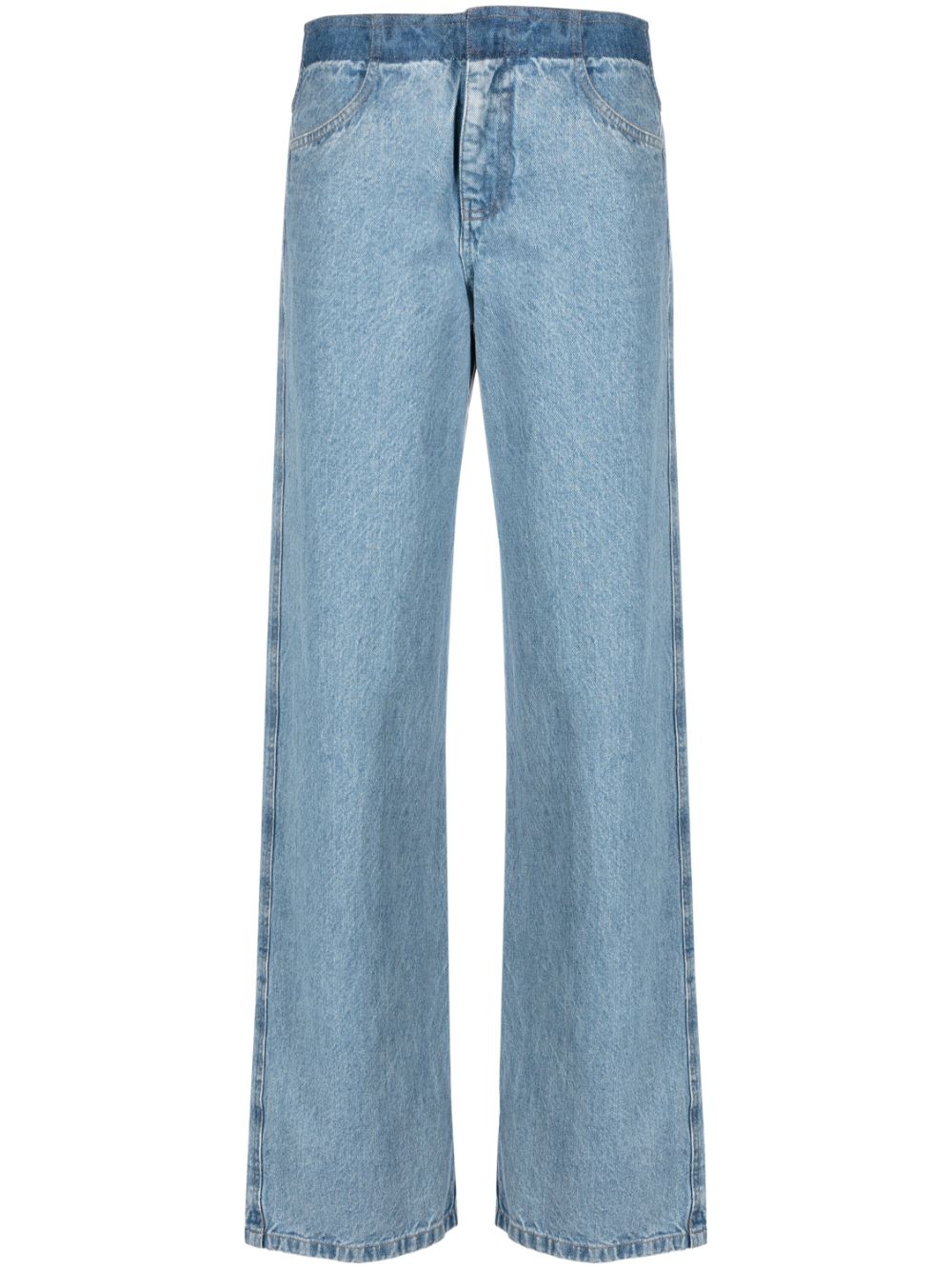 Christopher Esber Deconstruct straight-leg jeans - Blue von Christopher Esber