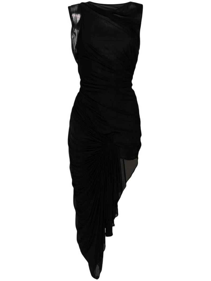 Christopher Esber Galathea asymmetric midi dress - Black von Christopher Esber