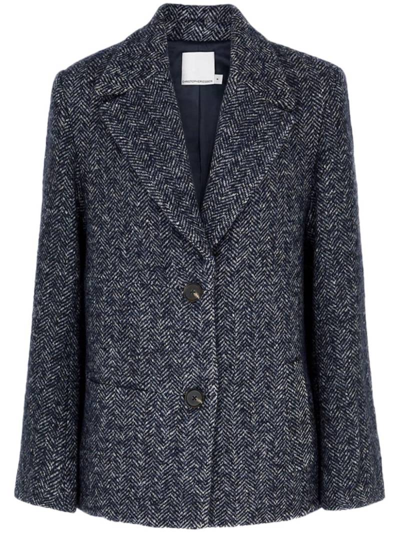 Christopher Esber Luminary houndstooth blazer - Grey von Christopher Esber