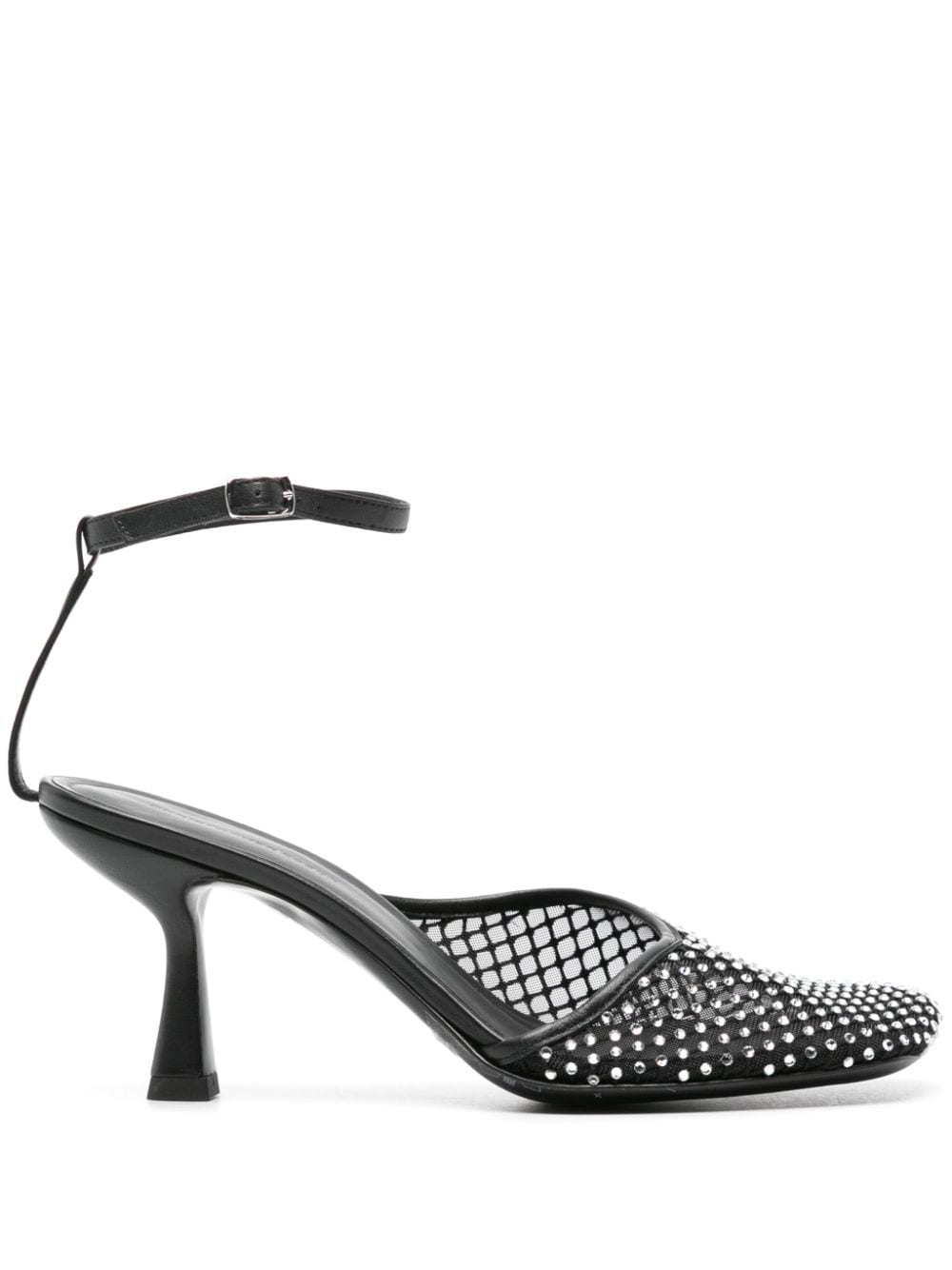 Christopher Esber Minette Veil 80mm mesh pumps - Black von Christopher Esber