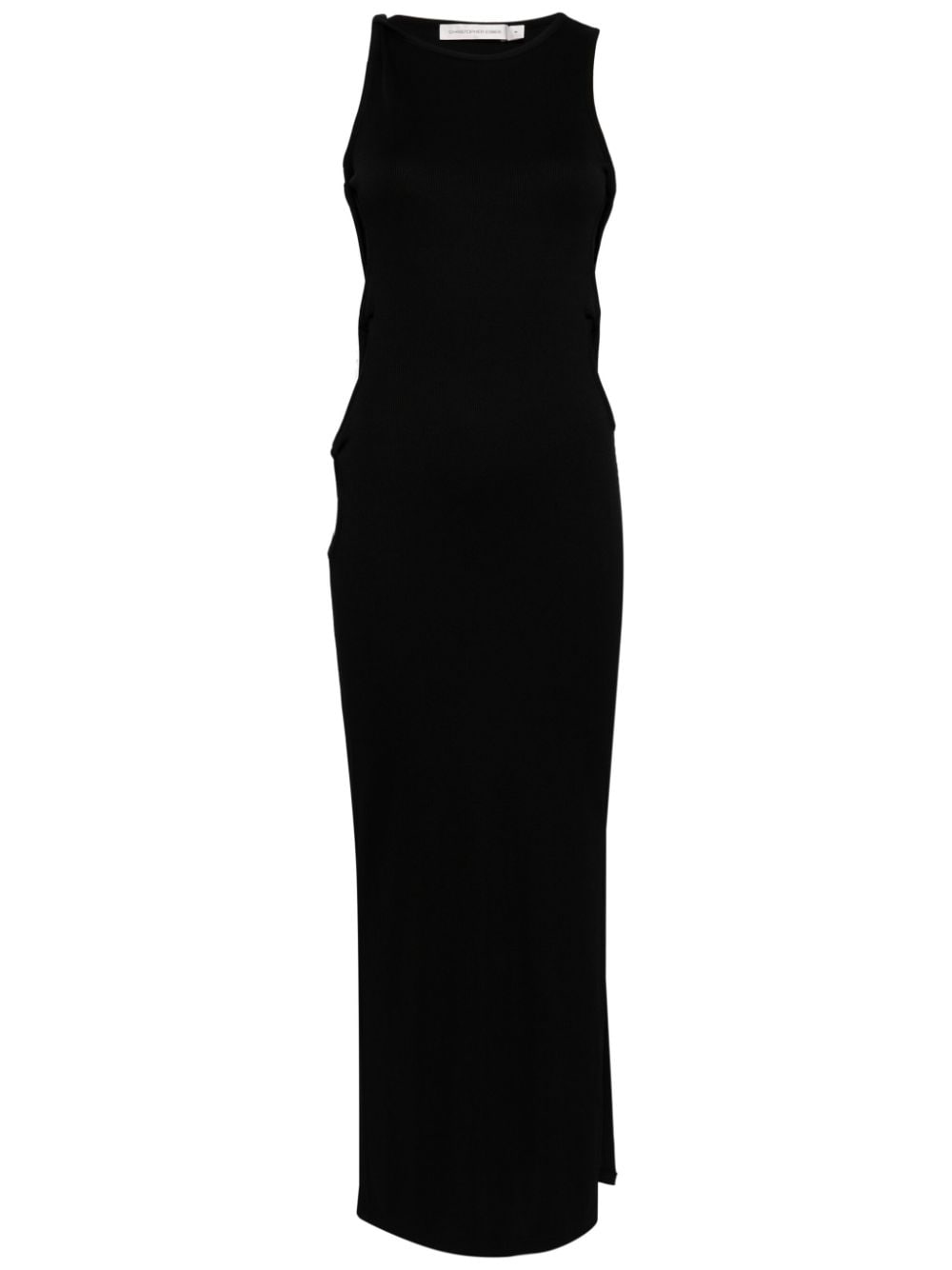 Christopher Esber Oblix ribbed maxi dress - Black von Christopher Esber