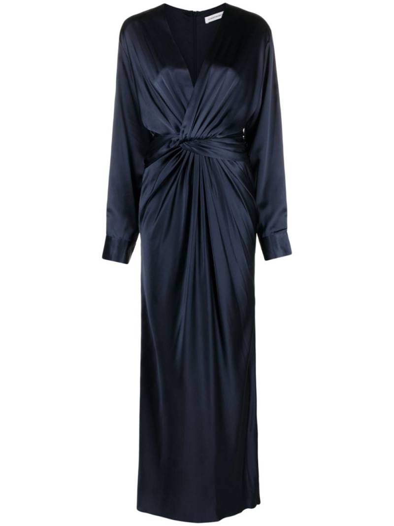 Christopher Esber Triquetra Twist silk maxi dress - Blue von Christopher Esber