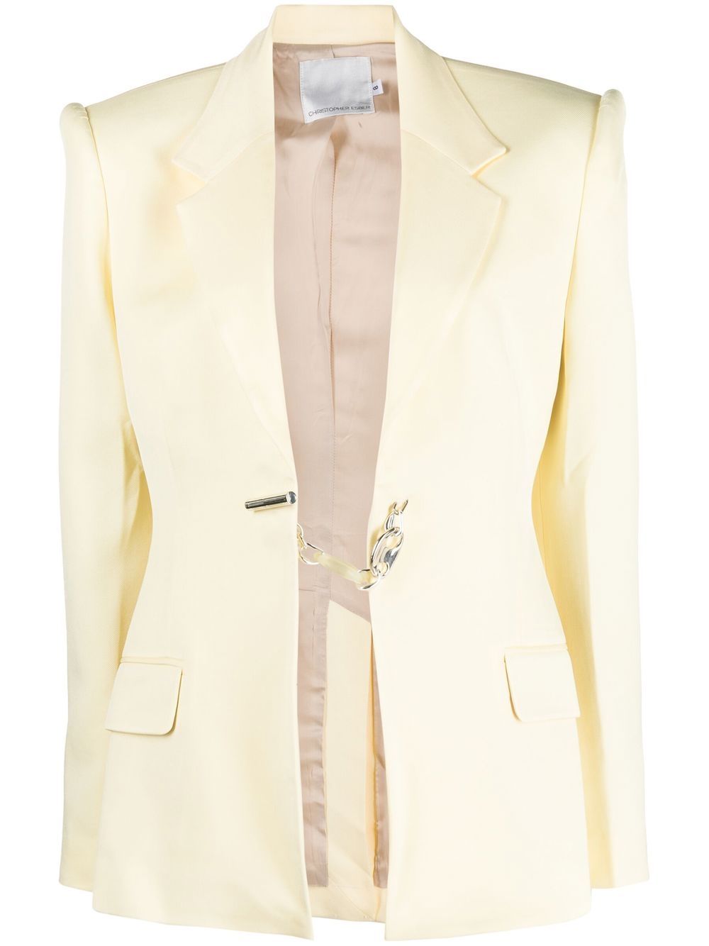 Christopher Esber notched-lapel single-breasted blazer - Yellow von Christopher Esber