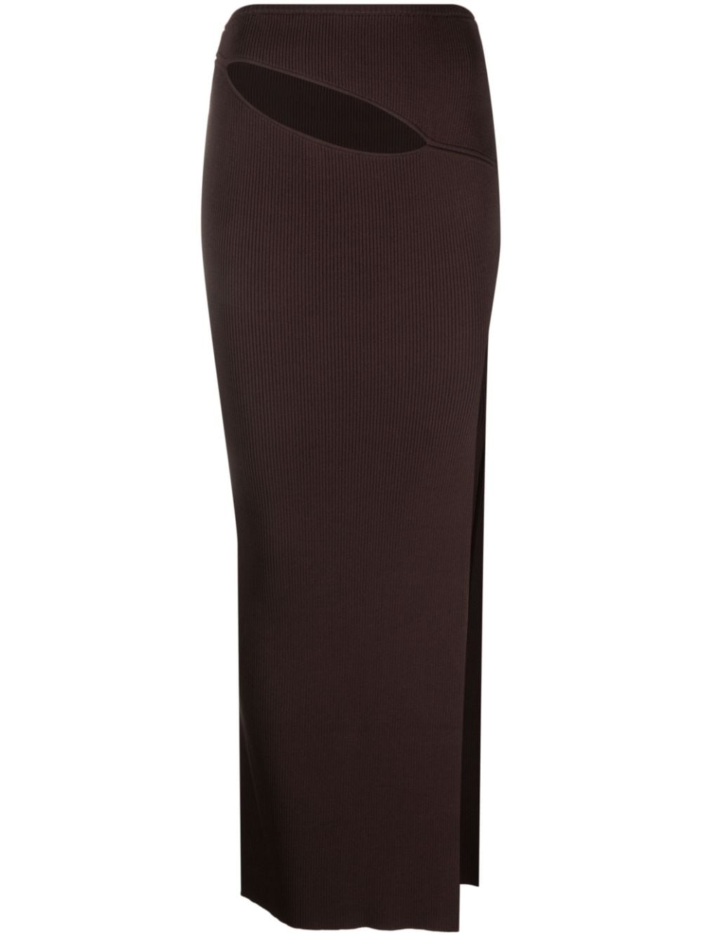 Christopher Esber slash-detail maxi skirt - Brown von Christopher Esber