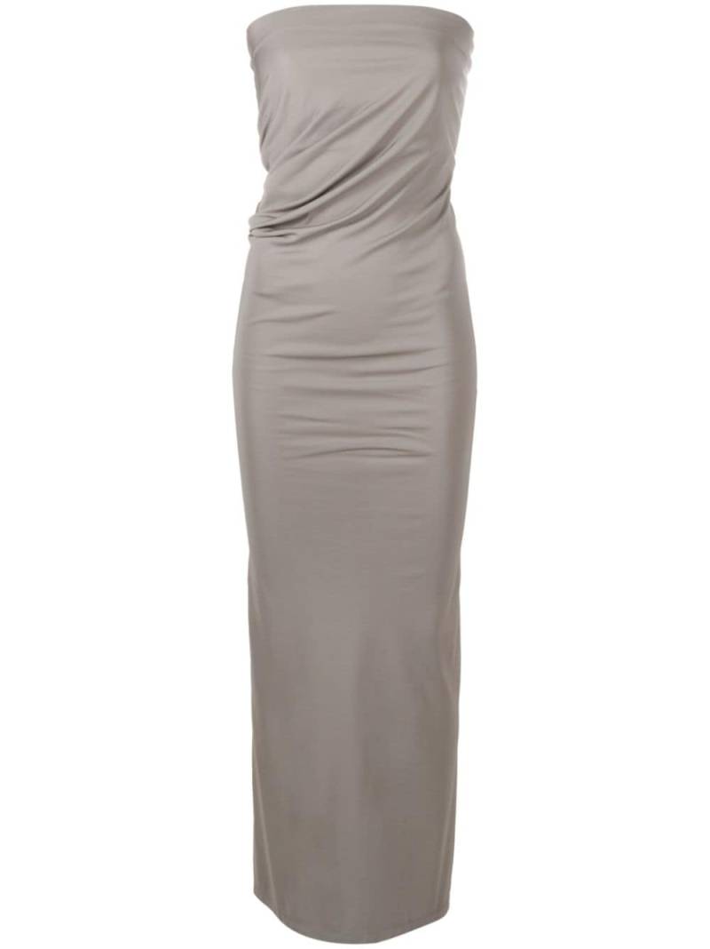 Christopher Esber strapless ruched dress - Grey von Christopher Esber